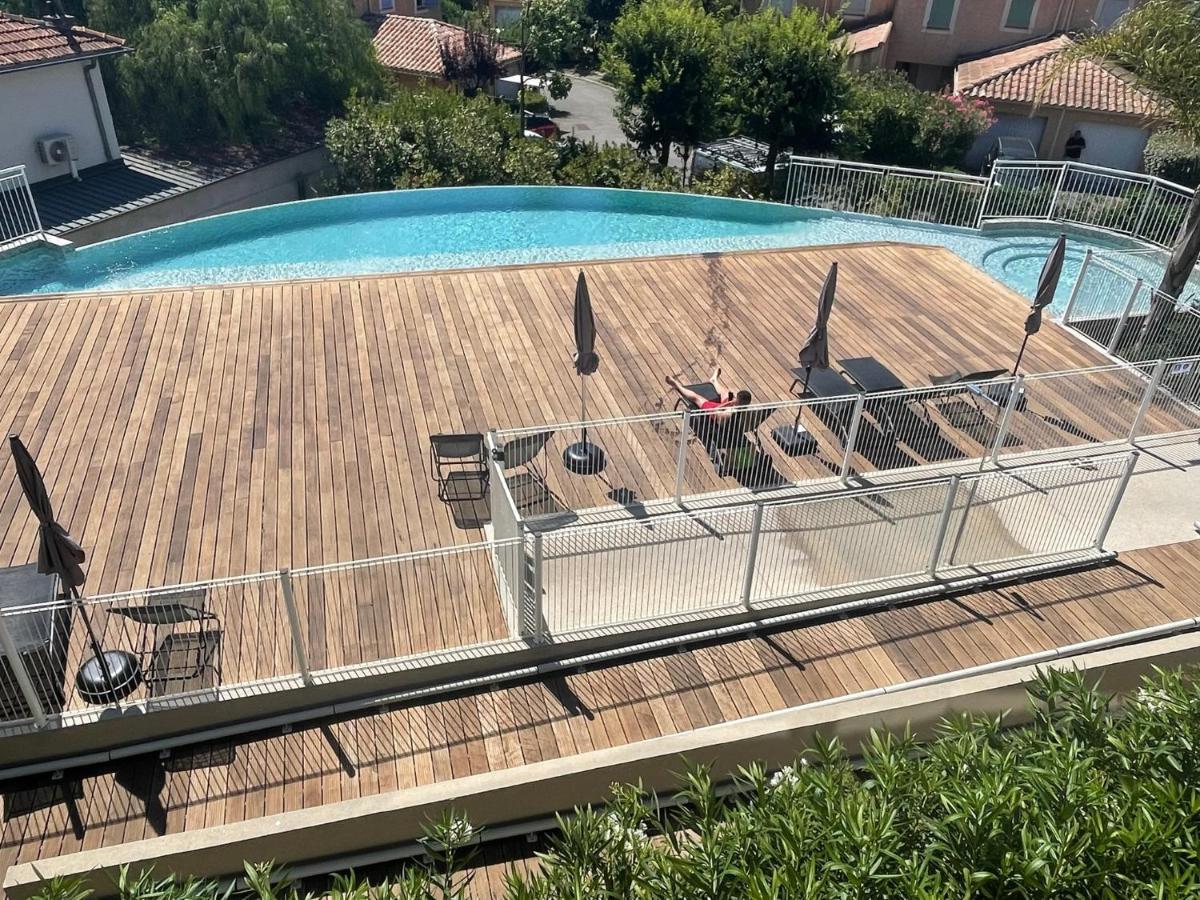 Superbe Appartement, Piscine, Vue Mer Et Montagnes أنتيب المظهر الخارجي الصورة